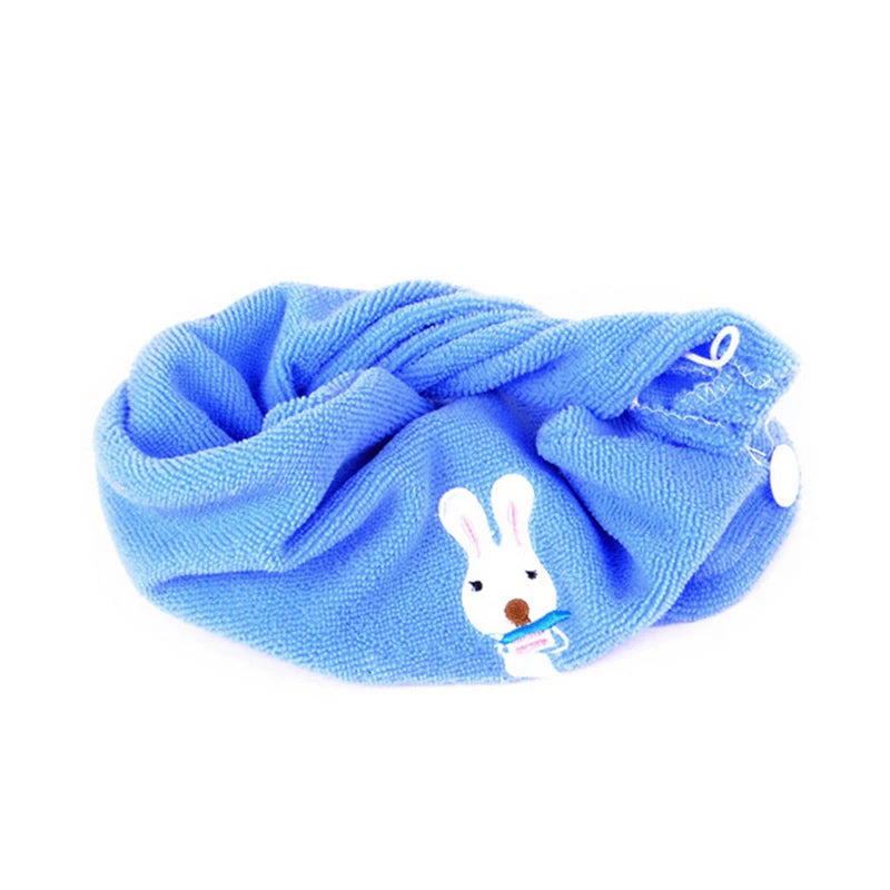 1/2/3PCS Cartoon Rabbit Hair Drying Bath Towel Super Absorbent Women Drying Hair Towel Microfiber Hair Drying Towel Bath