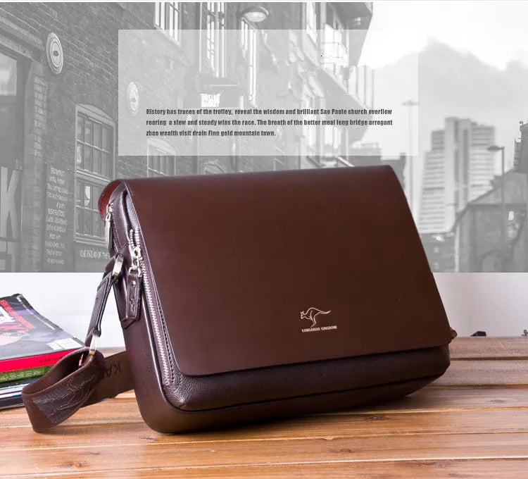 New Arrived Luxury Brand Men's Messenger Bag Vintage PU Leather Shoulder Bag Handsome Crossbody Handbags Free Shipping