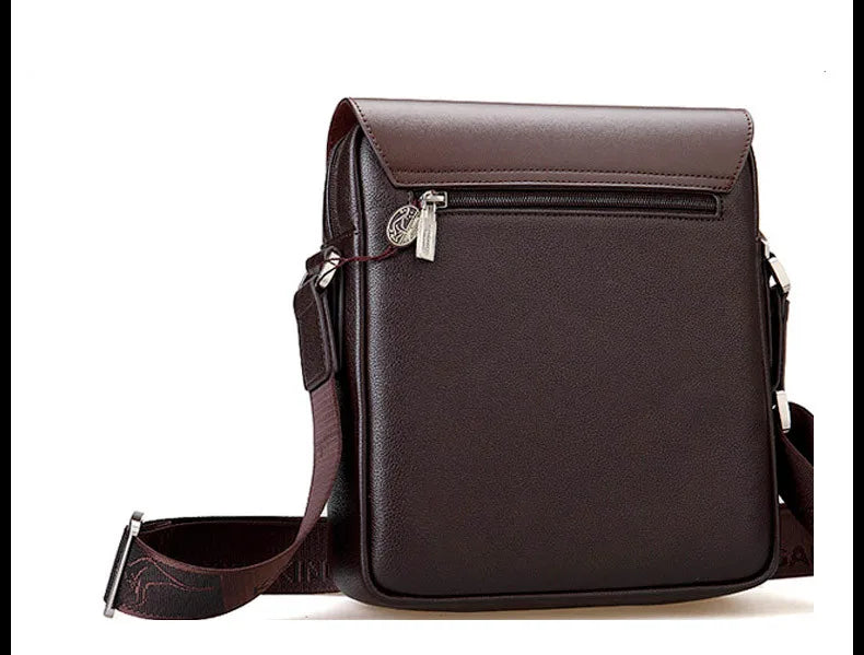 New Arrived Luxury Brand Men's Messenger Bag Vintage PU Leather Shoulder Bag Handsome Crossbody Handbags Free Shipping