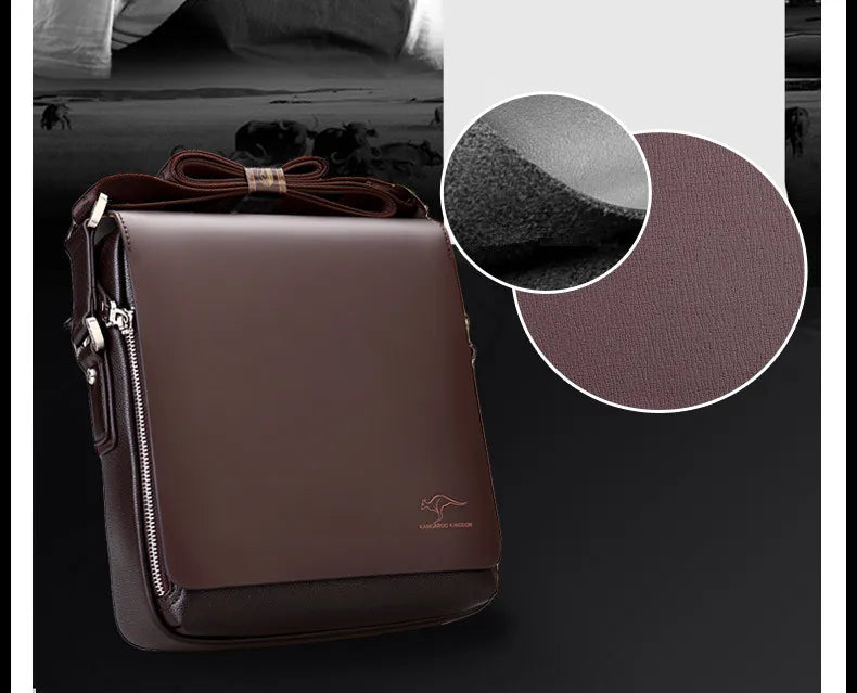 New Arrived Luxury Brand Men's Messenger Bag Vintage PU Leather Shoulder Bag Handsome Crossbody Handbags Free Shipping