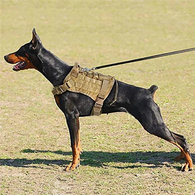 Tactical Dog Harness Military Pet German Shepherd K9 Pet Training Vest Dog Harness and Leash Set for Small Medium Large Dogs