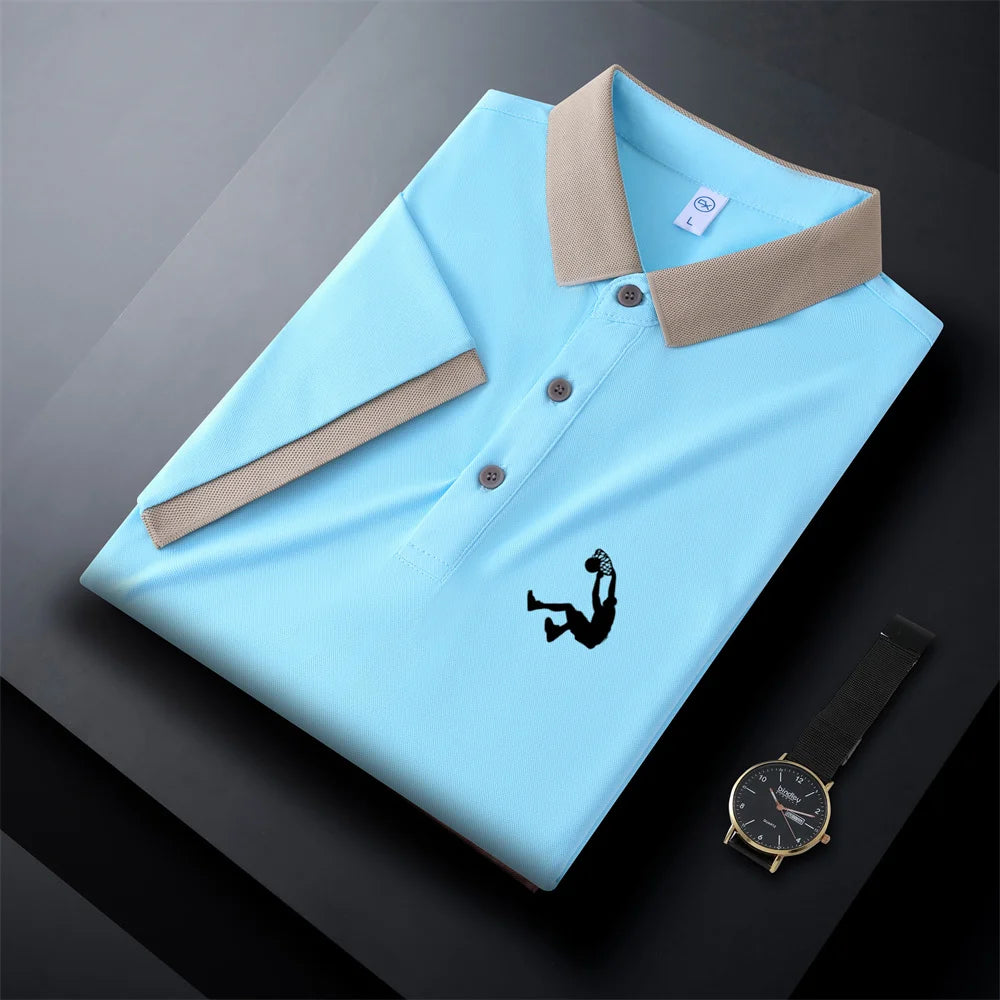 New Breathable Polo Shirt Solid Color Casual T-shirts Women And Men Plus Size Polos Short Sleeve Men's Anti-wrinkle Tops S-4XL