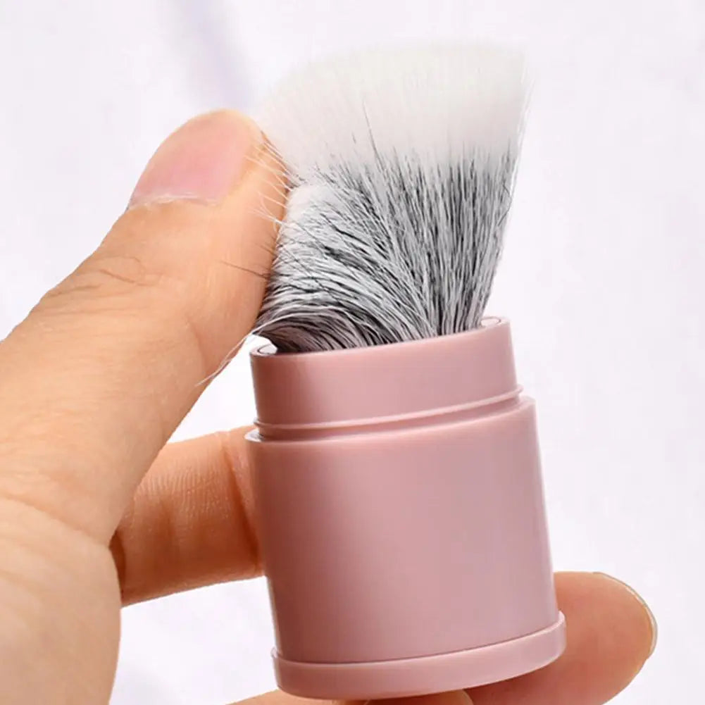 Retractable Makeup Brush Portable Mini Soft Loose Powder Blending Blush Brush Multi Functional Beauty Makeup Tool