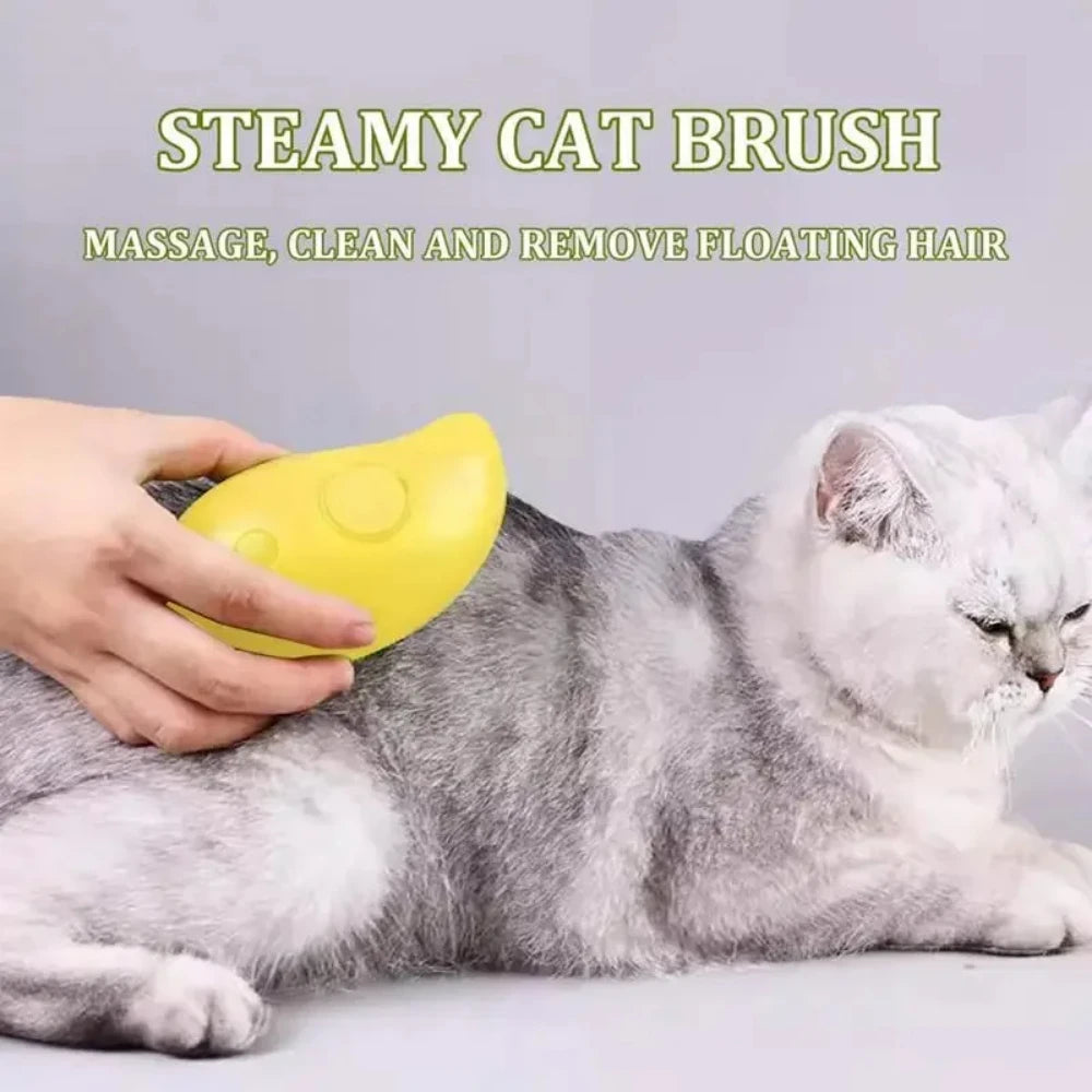 Cat Dog Steamy Brush Steam Brush Electric Sprayer for Massage Pet Grooming Tool 3 in 1 Electric Sprayer Massage Comb Supplies