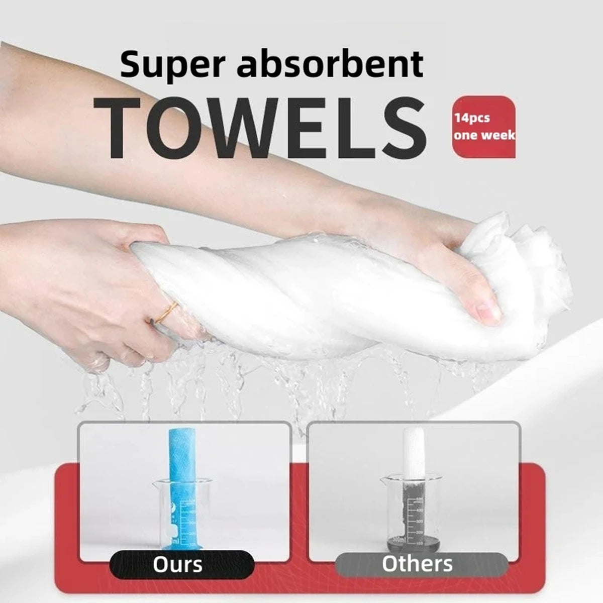 14 Pieces/Box New Mini Compressed Towel Disposable Capsule Towel Magic Face Care Piece Outdoor Travel Cloth Paper Towel