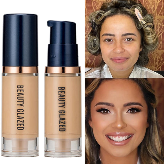 6ml Waterproof Matte Face Liquid Foundation Full Coverage Concealer Lasting Whitening Face Makeup Base Cream Cosmetics for Women