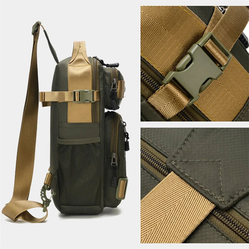 Fashion Multifunction Men's Shoulder Bag Outdoor Sling Crossbody Bags For Male Travel Trend High Capacity Sport Chest Bag