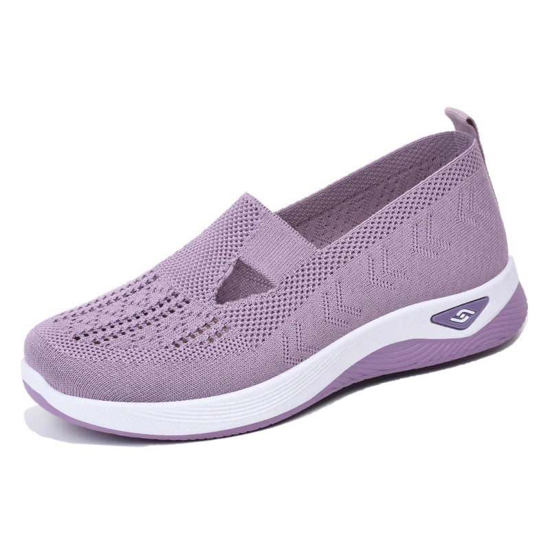 Summer New Comfort Casual Women's Shoes New Fashion Soft Sole Breathable Hollow Out Flat Shoes for Women Zapatos De Mujer