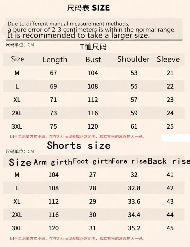 Men's new Waffle Summer Suit 2024 Casual T-shirt + Shorts Suit Men's Tracksuit Solid color tracksuit loose suit