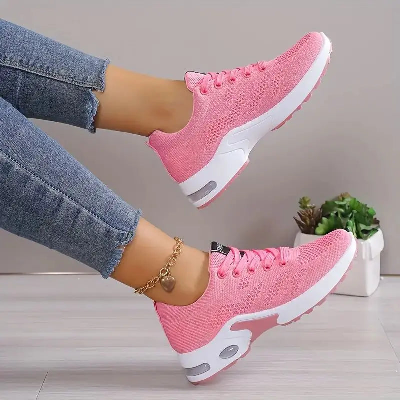 Plus Size Breathable Running Shoes for Women 2024 Fashion Air Cushion Platform Sneakers Woman Lightweight Casual Sports Shoes