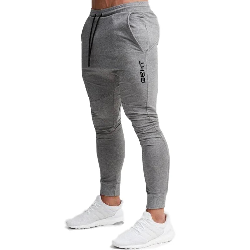 2022 GEHT brand Casual Skinny Pants Mens Joggers Sweatpants Fitness Workout Brand Track pants New Autumn Male Fashion Trousers