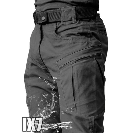 Men City Pants Cargo Trousers Multi-pocket Waterproof Wear-resistant Casual Training Overalls  Fat Cargo Quick Dry Pants