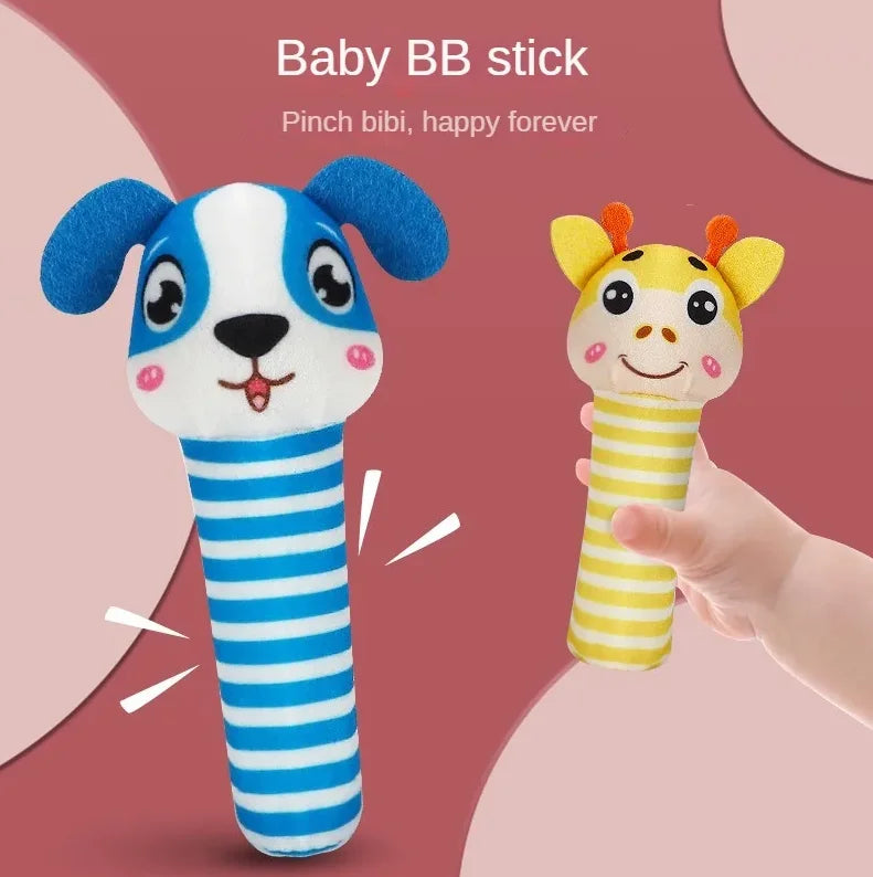 0-12 Months Cute Animal Baby Rattle Newborn Rattle Hand Bell Mobiles Toy Newborn Plush Bebe Toys Baby Gifts Toddler Toys