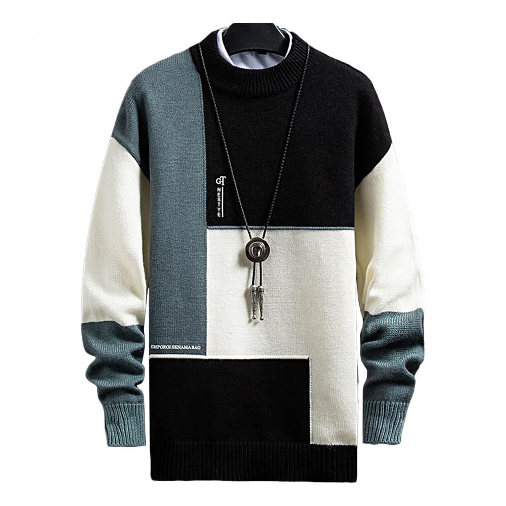 Trendy Spring Sweater Loose Thermal Thick Streetwear Men Winter Sweater