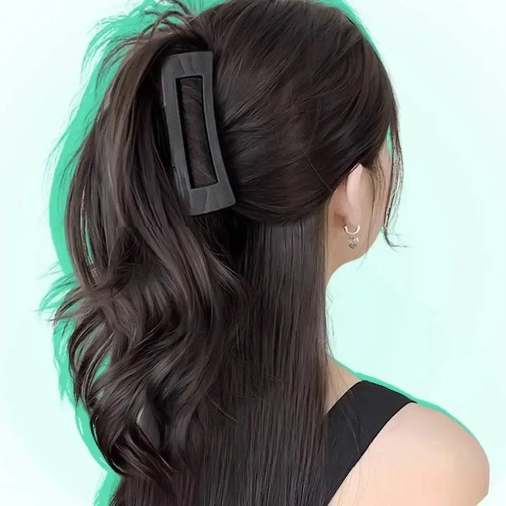 Synthetic Ponytail Extension Claw Clip Style Ponytail Extension Short Wave Curly Hair Women's Half Tied Ponytail Grip Wig