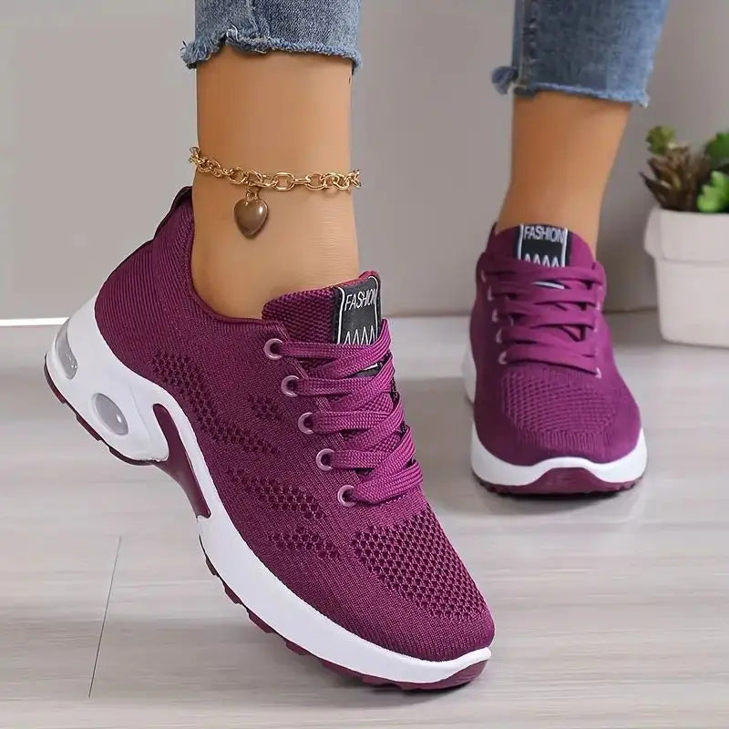 Plus Size Breathable Running Shoes for Women 2024 Fashion Air Cushion Platform Sneakers Woman Lightweight Casual Sports Shoes