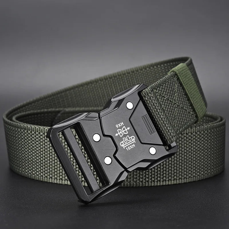 Genuine Tactical Belt Quick Release Outdoor Military Belt Soft Real Nylon Sports Accessories Men And Women Black Belt