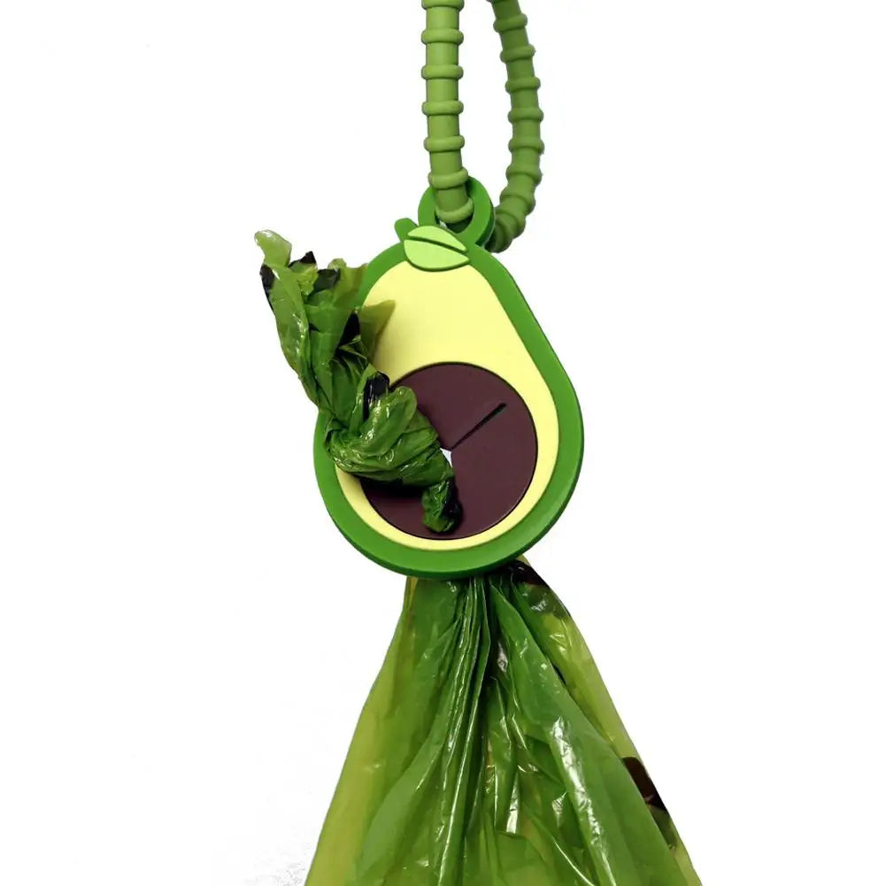 Avocado Dog Poop Bag Dispenser/bag Holder With Lanyard Carabiner Portable Waterproof Wear-resistant Hanging Dog Poop Bag Holder