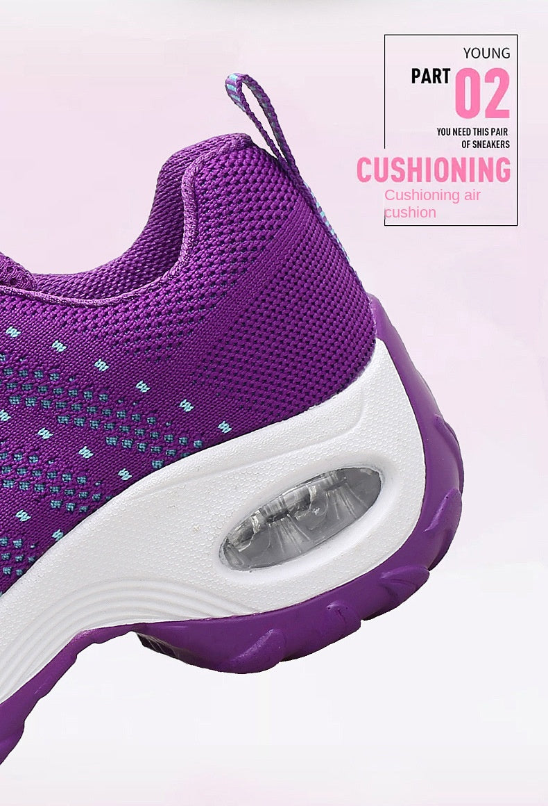 Woman Sneakers Fashion Casual Shoes Summer Air Cushion Mesh Female Shoes Comfortable Breathable Heightening Sneakers for Women