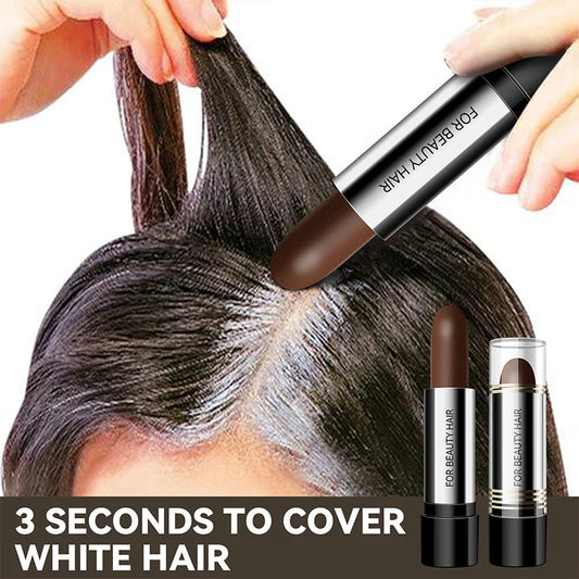 Instant One-time Hair Dye Pen To Cover White Hair, Lipstick Style Hair Dye, Black Temporary Hair Dye Hair Color Modify Cream 4g