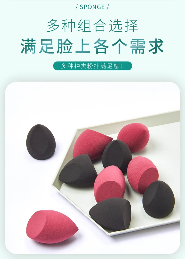 10 PCS Cosmetic Puff Set Makeup Sponges Foundation Women Powder Puff Makeup tools Cheap Korean Make up Blender