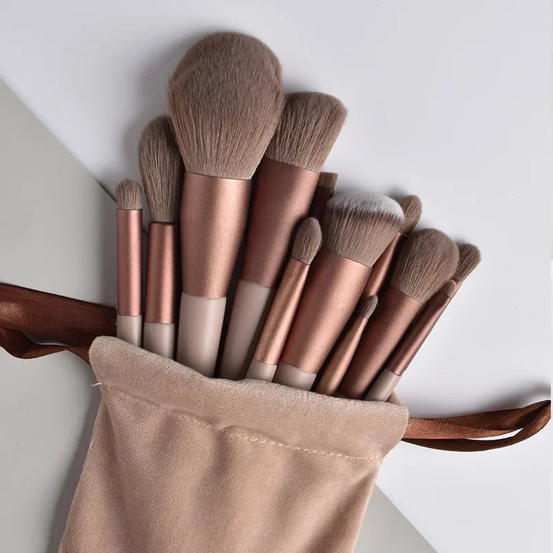 13Pcs Makeup Brush Set Make Up Concealer Brush Blush Powder Brush Eye Shadow Highlighter Foundation Brush Cosmetic Beauty Tools