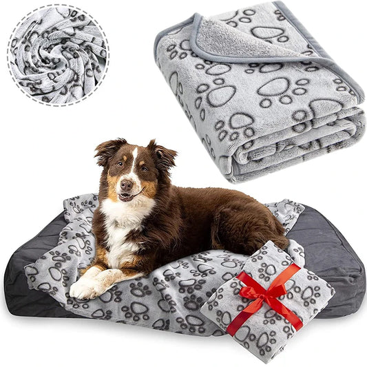 Flannel Pet Sleeping Blanket Soft Fluffy Dog Blanket Warm Breathable Cat Cover Blanket Comfortable Dog Cat Sleeping Sheet Mat