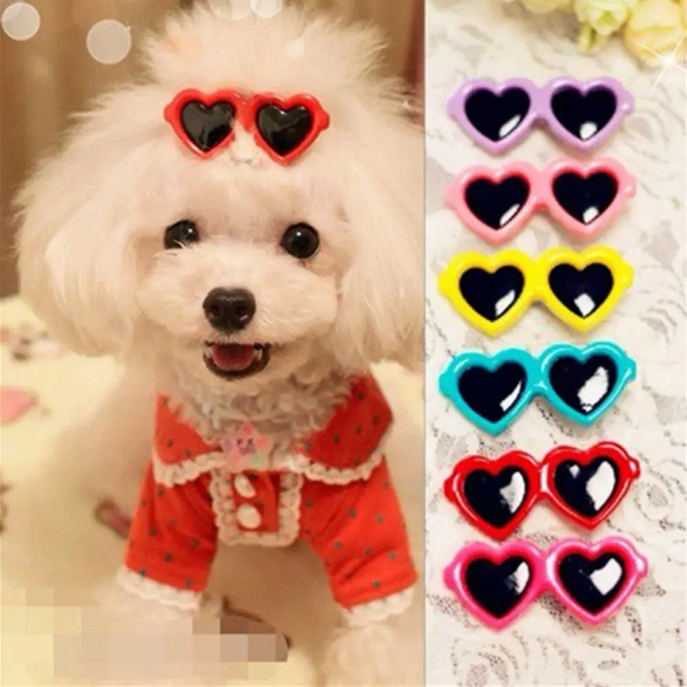 Grooming Accessories Puppy Bows Dog Cat Lovely Hairpins Hair Clips Hair Barrette Sunglasses