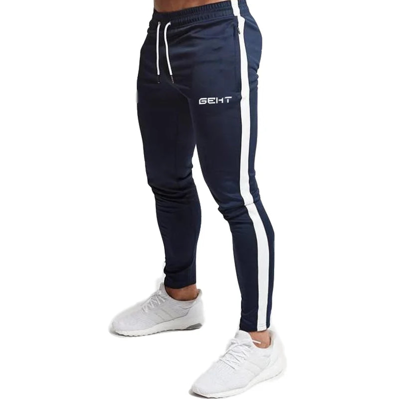 2022 GEHT brand Casual Skinny Pants Mens Joggers Sweatpants Fitness Workout Brand Track pants New Autumn Male Fashion Trousers