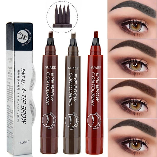 5 Colors Eyebrow Pen Waterproof Long Lasting Natural Dark Brown Black Eye Brow Pencil Cosmetics Beauty Women Makeup Eye Brow