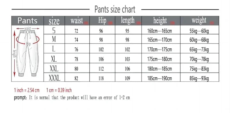 Men's Slacks, Casual, Sports Jogging Pants, Sweatshirt, Harajuku Streetwear Fashion, Men, Spring and Autumn