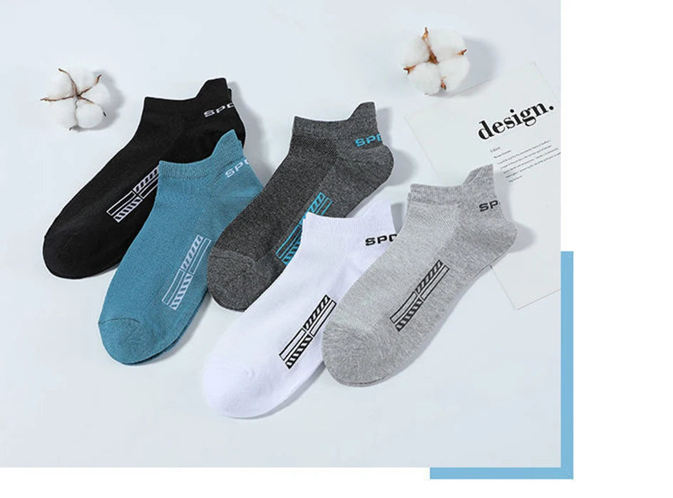 10 Pairs Cotton Men's Short Socks Crew Ankle High Quality Breathable Mesh Sports Casual Women Summer Low-Cut Thin Sock for Male