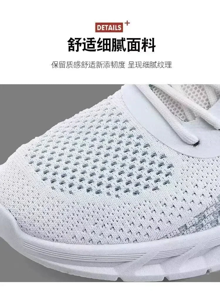 Mens Running Shoes Breathable Knit Sport Sneakers Cushion Casual Gym Athletic Trainers Outdoor Jogging Tennis Shoes