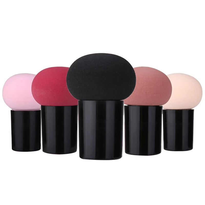 Mushroom Head Cosmetic Puff Foundation Makeup Sponge Powder Puff Smooth Sponge  Multi- Function Dry & Wet Beauty Makeup Tool