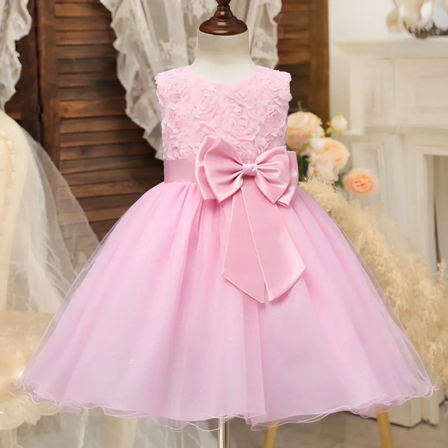 Flower Girls Dress for Wedding Princess Party Dresses Children's Clothing Kids Dresses for Girls for 4 6 8 9 10 Yrs Summer Dress