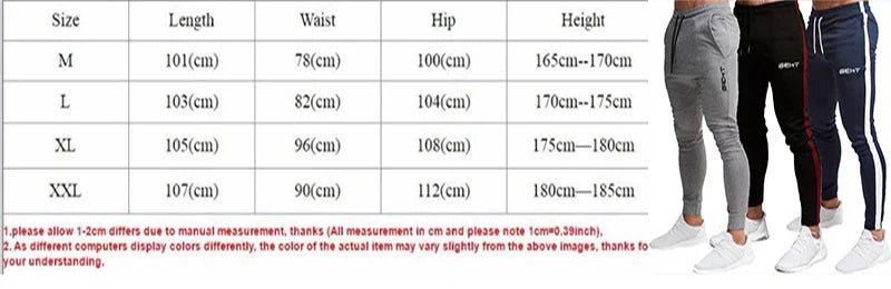 2022 GEHT brand Casual Skinny Pants Mens Joggers Sweatpants Fitness Workout Brand Track pants New Autumn Male Fashion Trousers