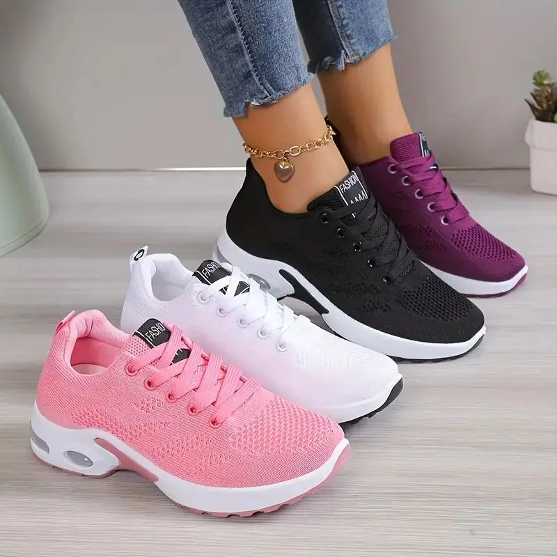 Plus Size Breathable Running Shoes for Women 2024 Fashion Air Cushion Platform Sneakers Woman Lightweight Casual Sports Shoes