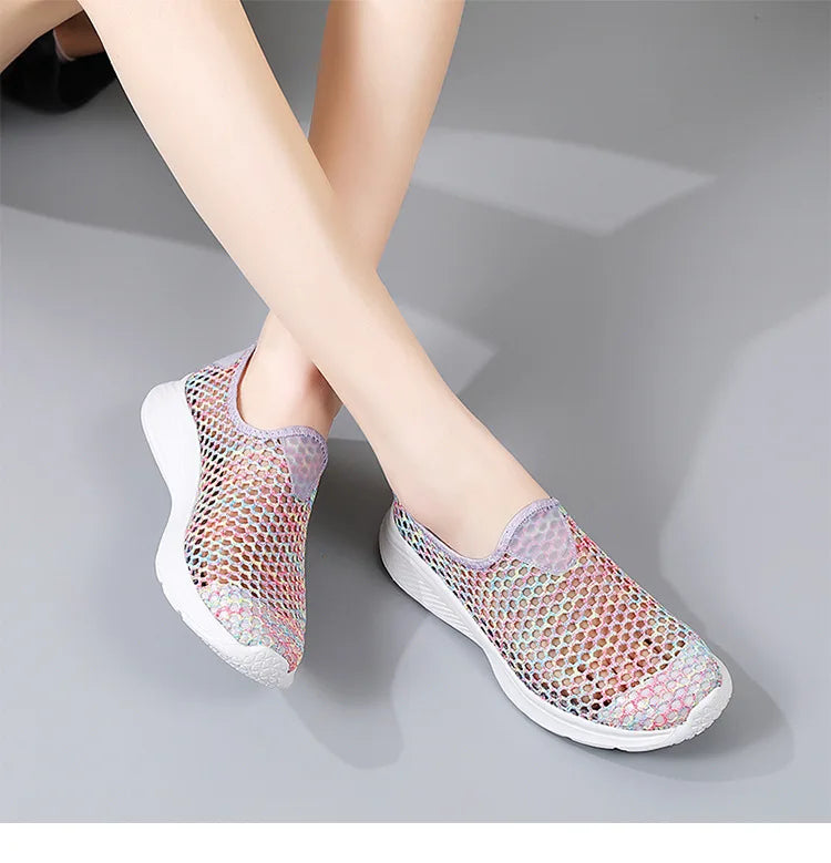 Summer Mesh Breathable Women's Sandals Breathable, Light and Comfortable Sports and Leisure Mesh Women's Shoes