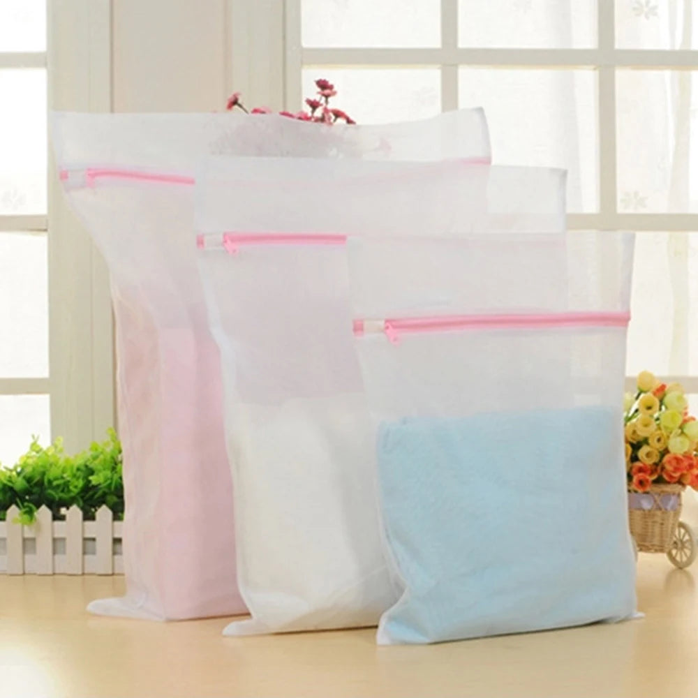 Mesh Washing Machine Shoes Bag Anti-deformation Zipper Laundry Bag Travel Shoes Clothes Storage Bags Shoes Airing Dry Tool