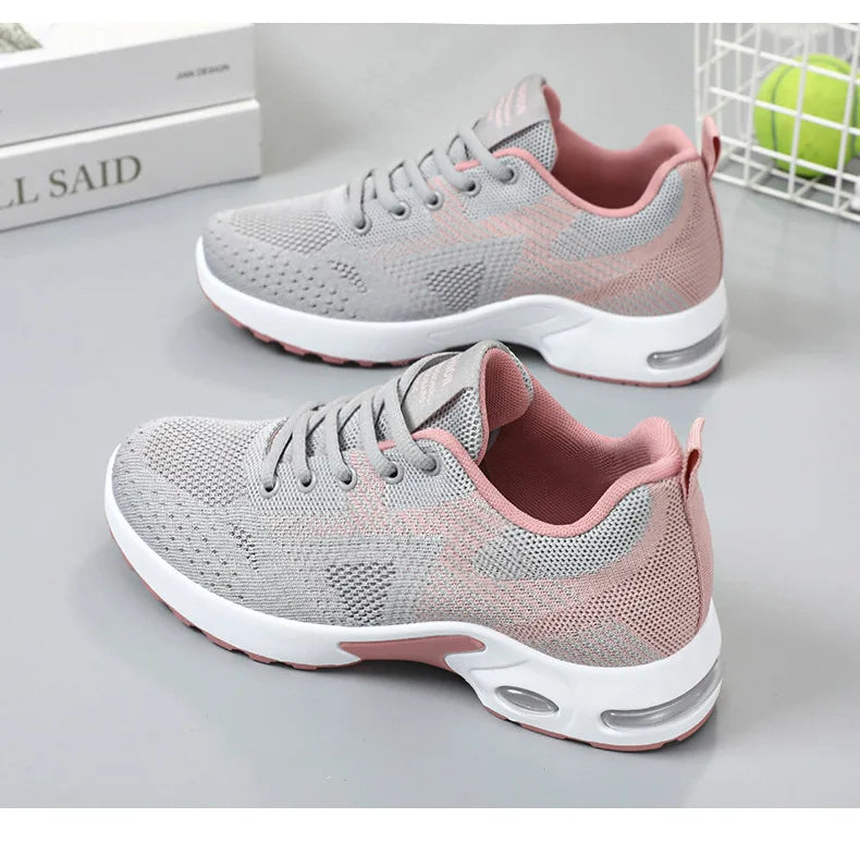 Sports shoes Women's new women's shoes summer large size casual comfortable breathable lace-up sports running shoes