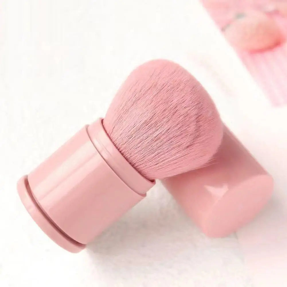 Retractable Makeup Brush Portable Mini Soft Loose Powder Blending Blush Brush Multi Functional Beauty Makeup Tool