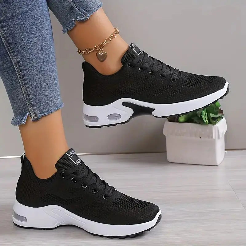 Plus Size Breathable Running Shoes for Women 2024 Fashion Air Cushion Platform Sneakers Woman Lightweight Casual Sports Shoes