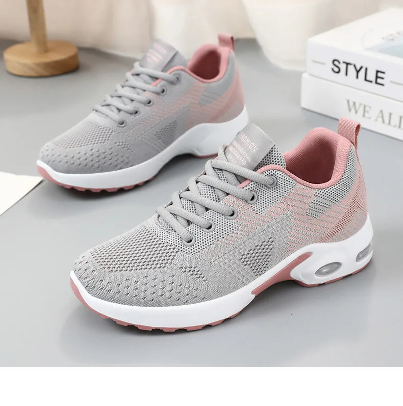 Sports shoes Women's new women's shoes summer large size casual comfortable breathable lace-up sports running shoes