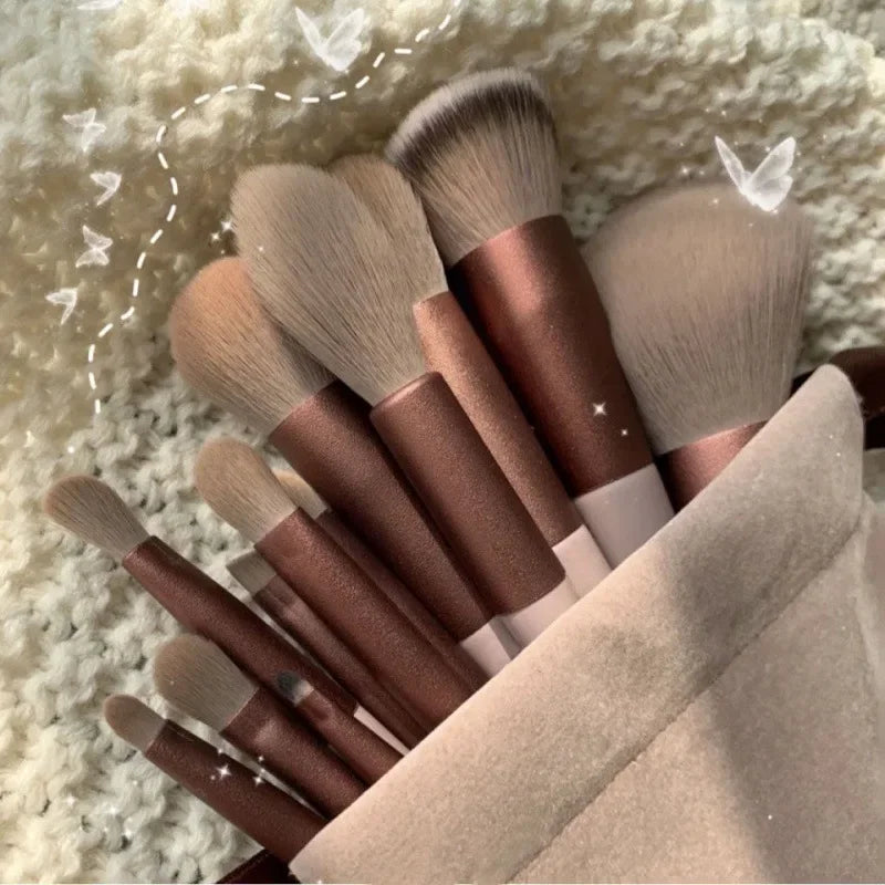 13Pcs Makeup Brush Set Make Up Concealer Brush Blush Powder Brush Eye Shadow Highlighter Foundation Brush Cosmetic Beauty Tools