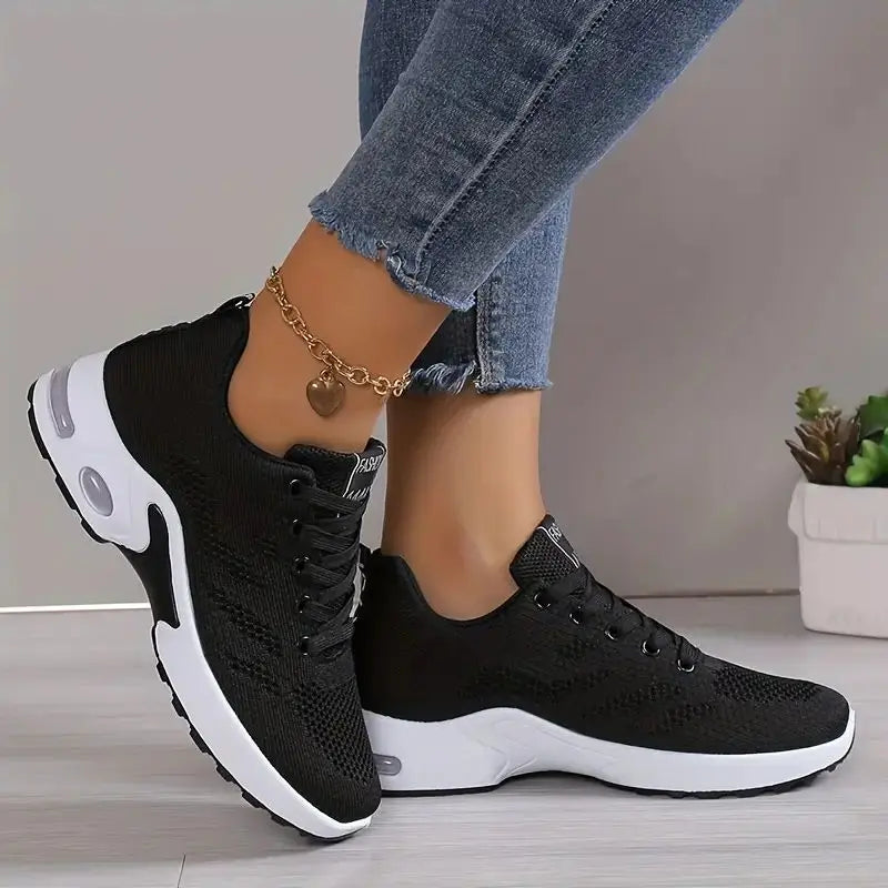 Plus Size Breathable Running Shoes for Women 2024 Fashion Air Cushion Platform Sneakers Woman Lightweight Casual Sports Shoes