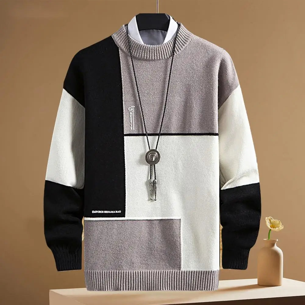 Trendy Spring Sweater Loose Thermal Thick Streetwear Men Winter Sweater