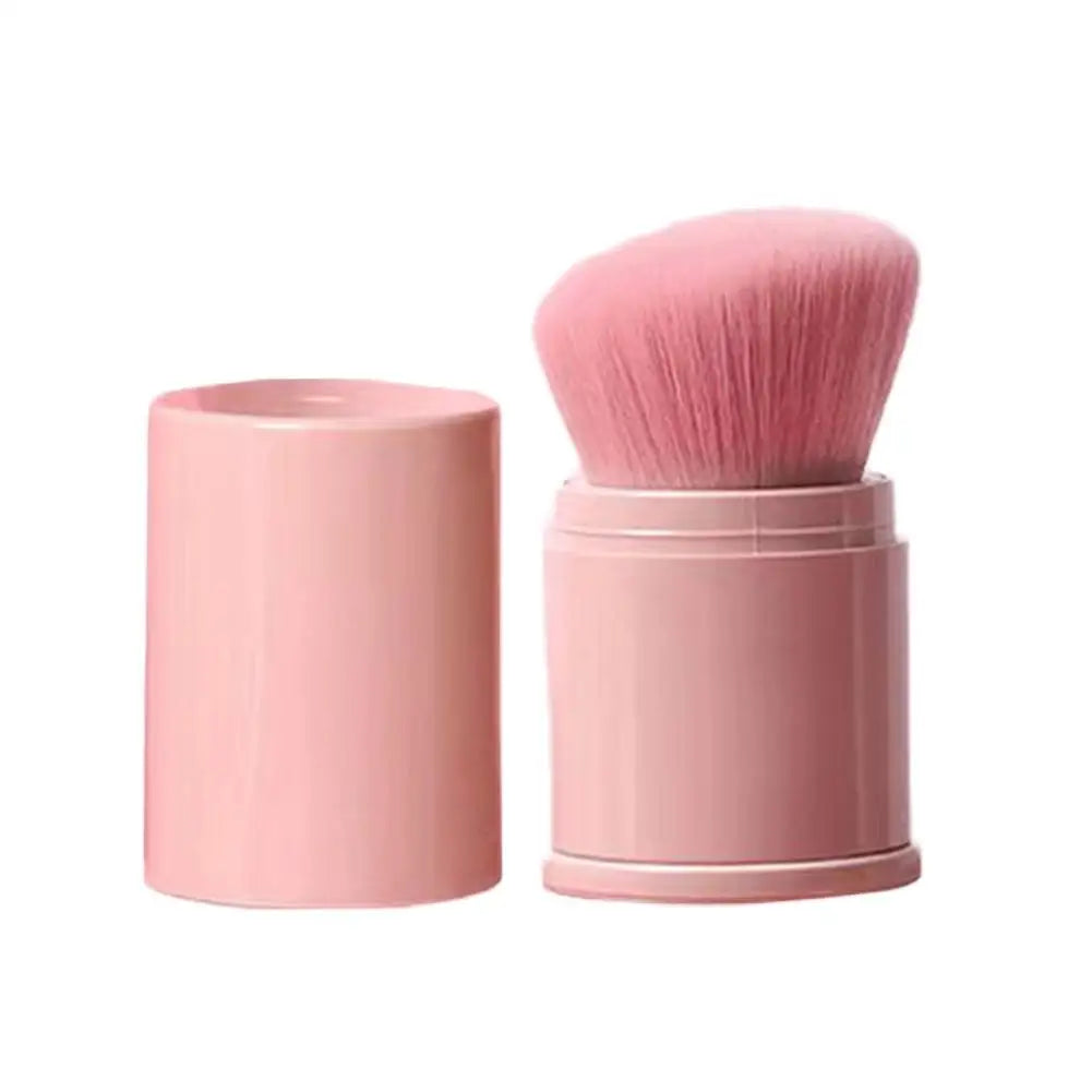 Retractable Makeup Brush Portable Mini Soft Loose Powder Blending Blush Brush Multi Functional Beauty Makeup Tool