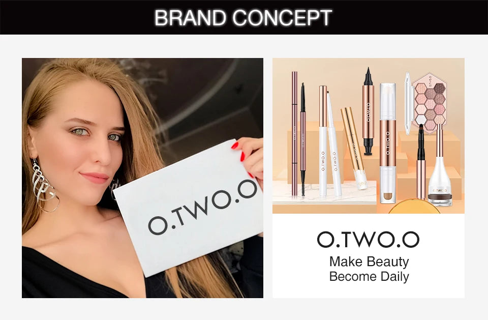 O.TWO.O Matte Lipstick Double Head Lip Coat 24HR Non-stick Cup Lip Gloss Tint Plumper Long Lasting Waterproof Lipstick Makeup