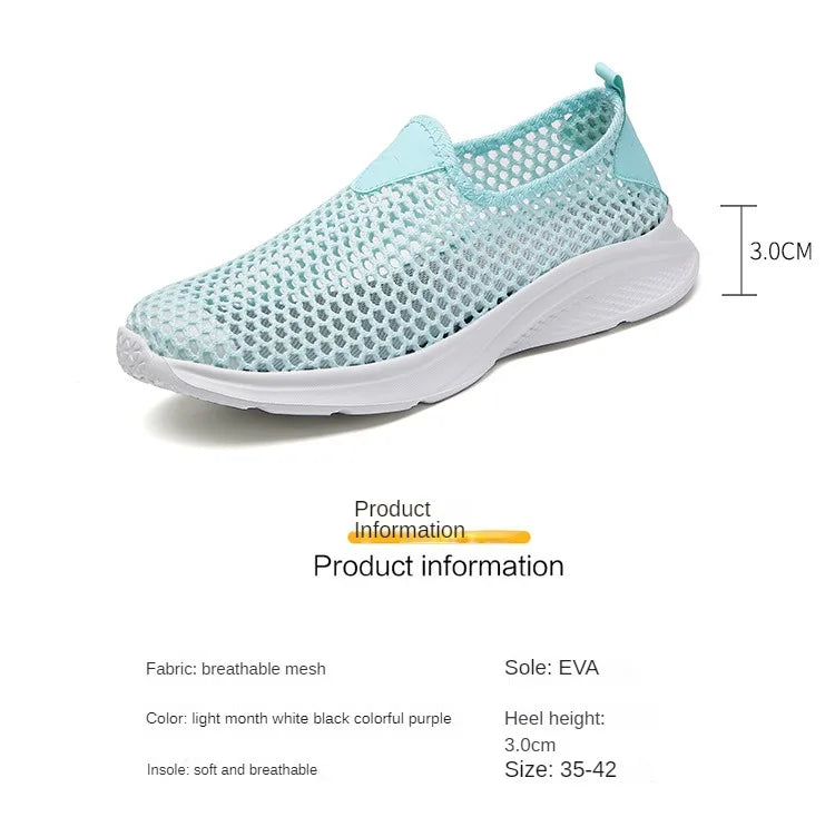 Summer Mesh Breathable Women's Sandals Breathable, Light and Comfortable Sports and Leisure Mesh Women's Shoes