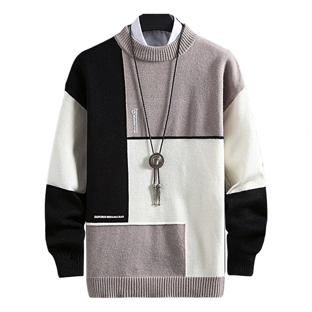 Trendy Spring Sweater Loose Thermal Thick Streetwear Men Winter Sweater